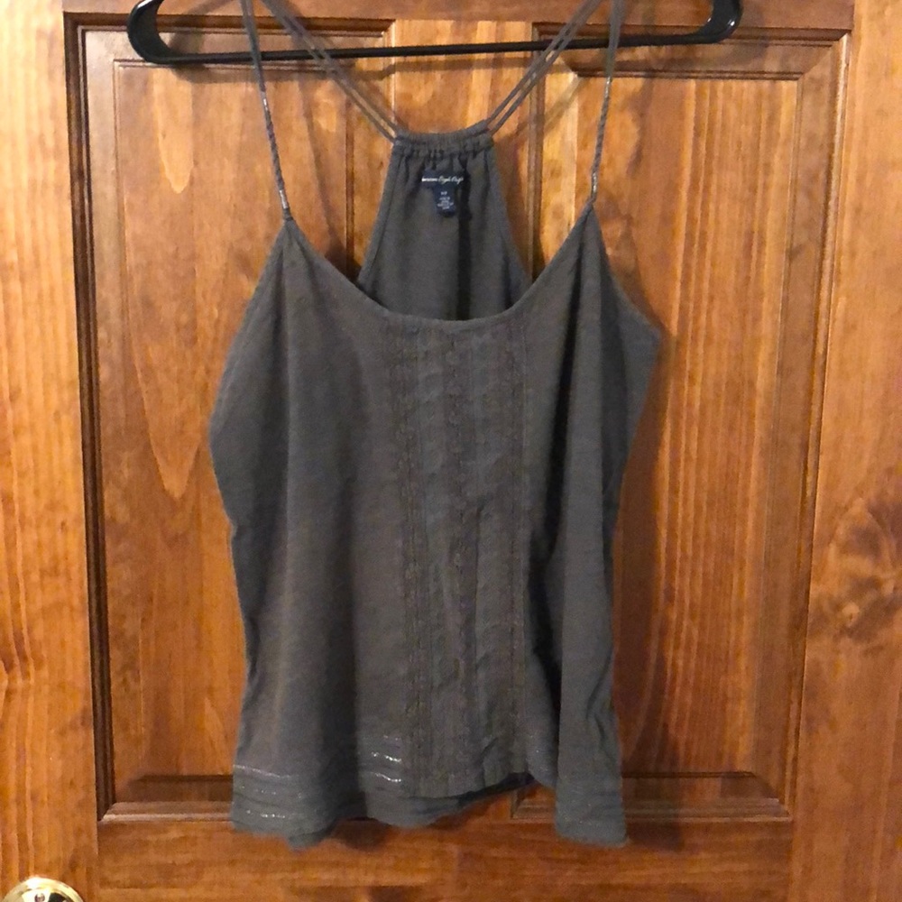 Grey bohemian style tank top